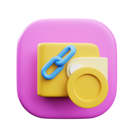Financial Link  3D Icon