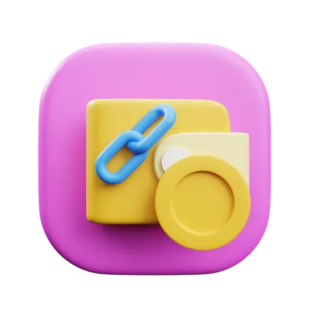 Financial Link  3D Icon