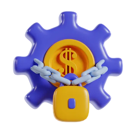 Financial Key Icon Illustration 3 D Rendering 3D Icon