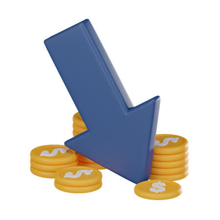 Financial Loss  3D Icon