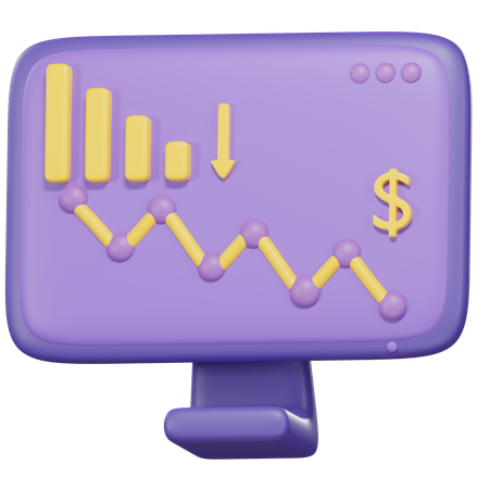 Financial Loss  3D Icon