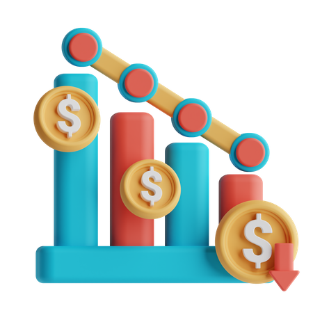 Financial Loss  3D Icon