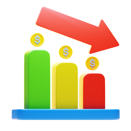 FINANCIAL LOSS  3D Icon