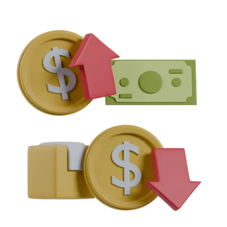 Financial Loss  3D Icon