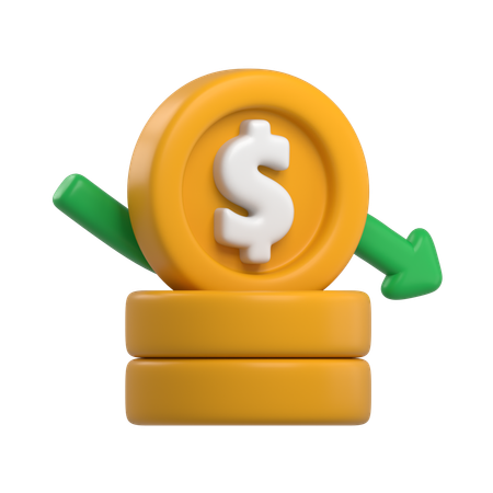 Financial Loss  3D Icon