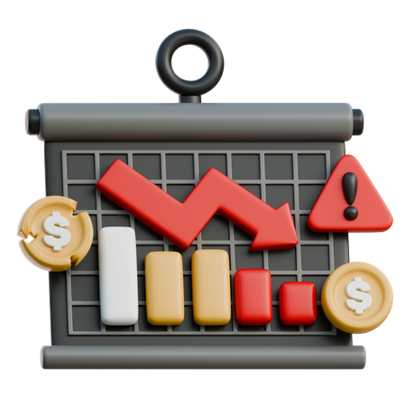 Financial Loss  3D Icon