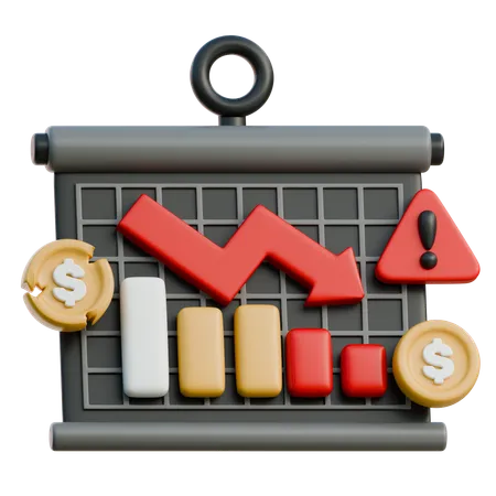 Financial Loss  3D Icon