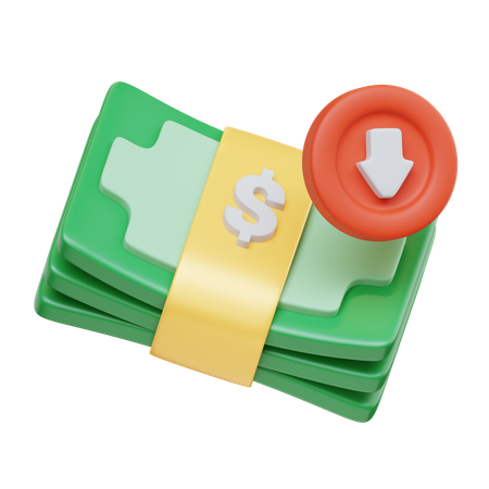 Financial Loss  3D Icon