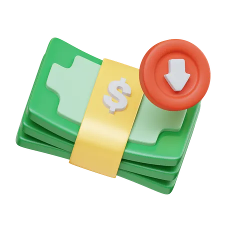 Financial Loss  3D Icon