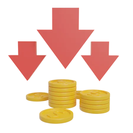 Financial Loss  3D Icon