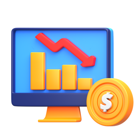 Financial Loss  3D Icon