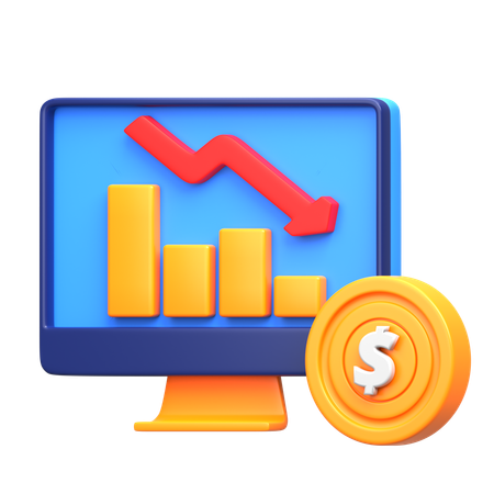 Financial Loss  3D Icon