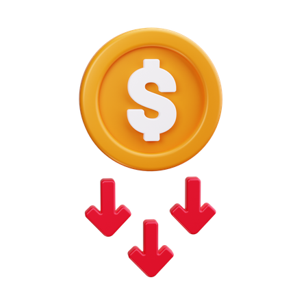 Financial Loss  3D Icon