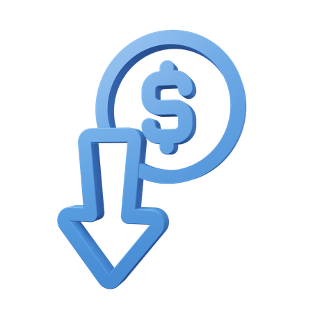 Financial Loss  3D Icon