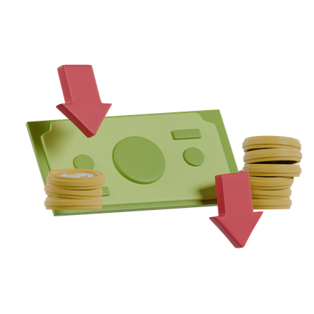 Financial Loss  3D Icon