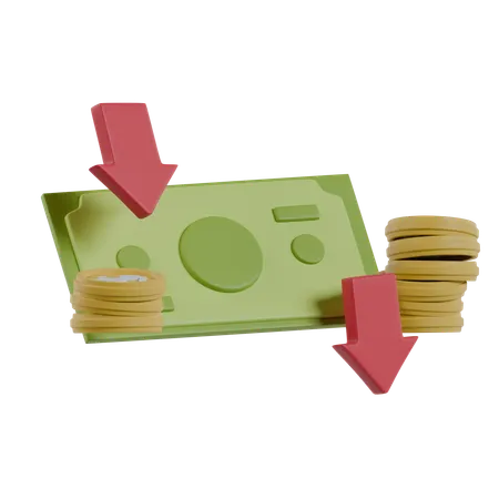 Financial Loss  3D Icon