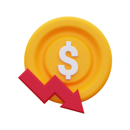 Financial Loss  3D Icon