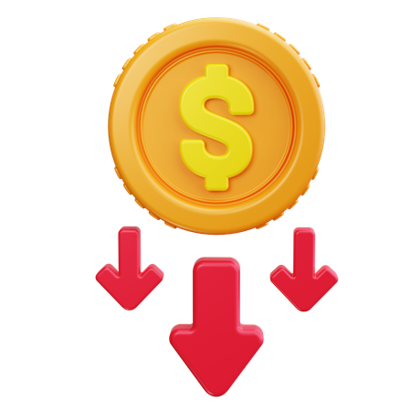 Financial Loss  3D Icon