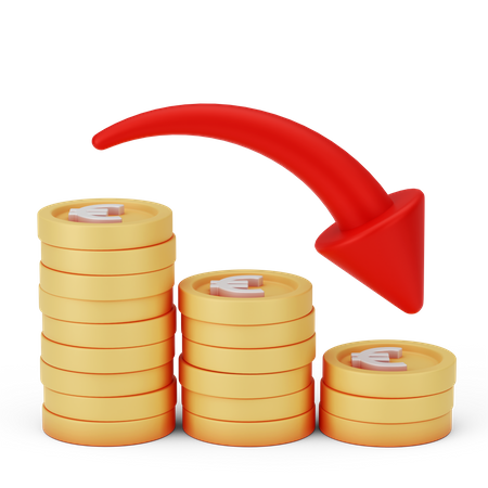 Financial Loss  3D Icon