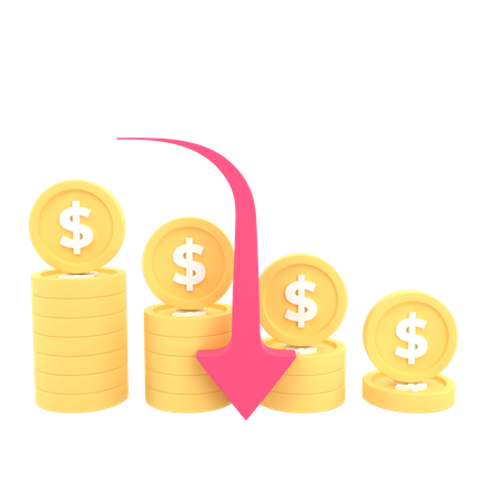 Financial Loss  3D Icon