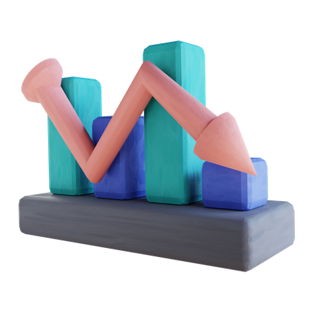 Financial Loss  3D Illustration