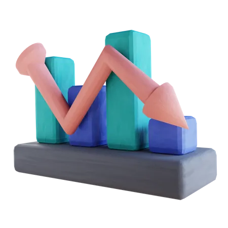 Financial Loss  3D Illustration