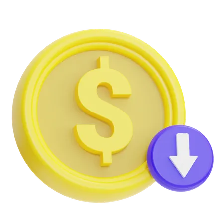 Financial Loss  3D Icon