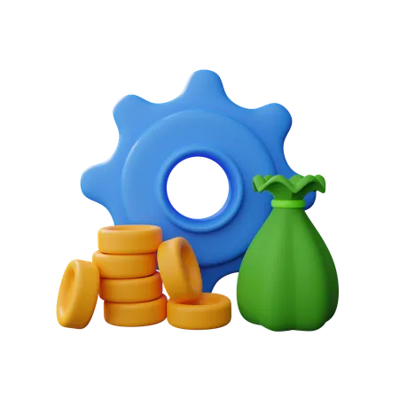 Financial management  3D Icon