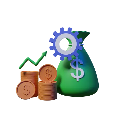 Financial Management  3D Illustration