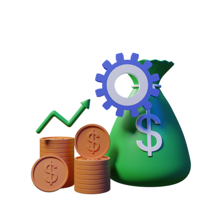 Financial Management  3D Illustration