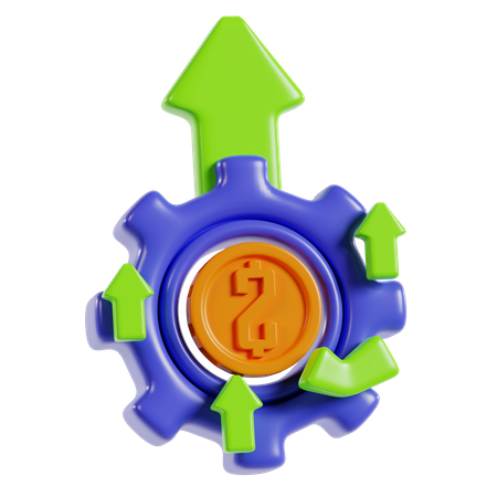 Financial Management Growth  3D Icon