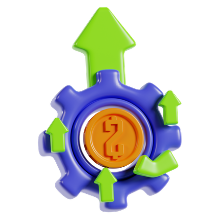 Financial Management Growth  3D Icon