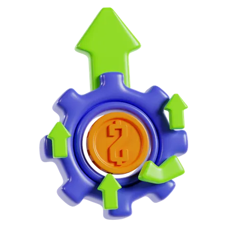 Financial Management Growth  3D Icon