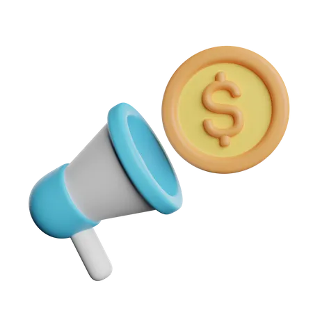 Financial Marketing  3D Icon