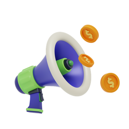 Financial Marketing  3D Icon