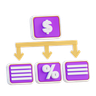 3d financial hierarchy logo