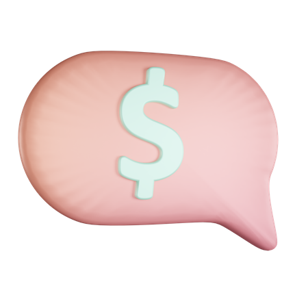 Financial Message  3D Icon