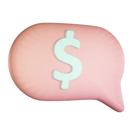 Talking About Money 3D Icon