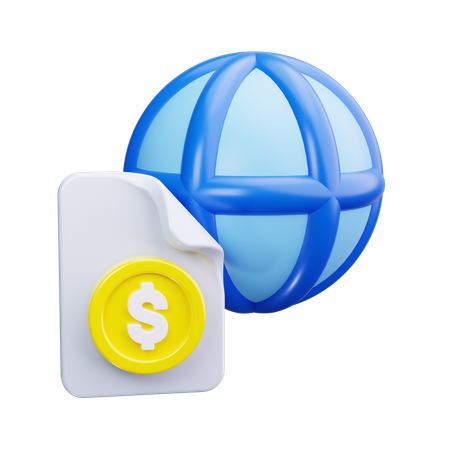 Financial Network  3D Icon