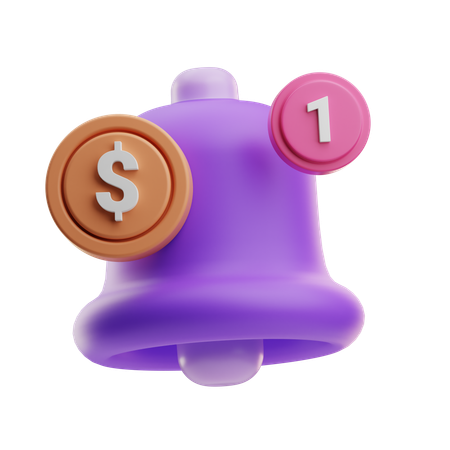 Financial Notification  3D Icon