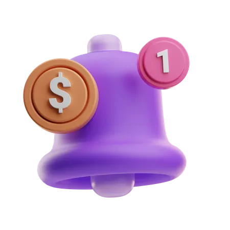 Financial Notification  3D Icon