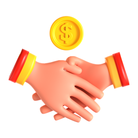 Financial Partnership  3D Icon