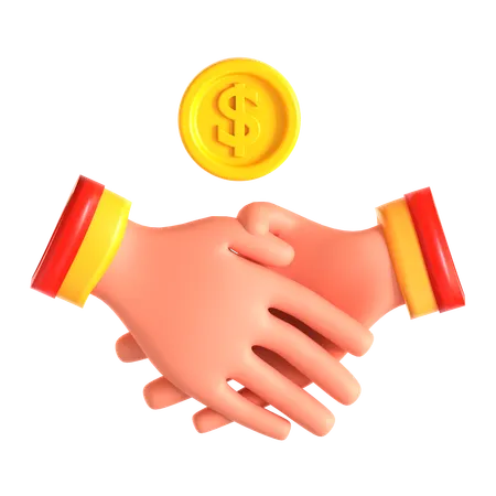 Financial Partnership  3D Icon