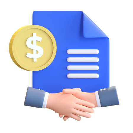 Financial Partnership  3D Icon