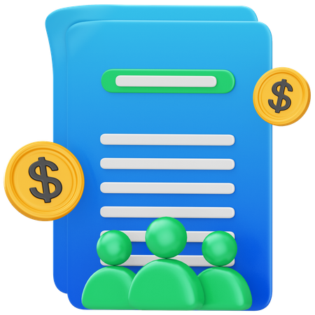 Financial Partnership  3D Icon