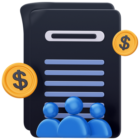 Financial Partnership  3D Icon