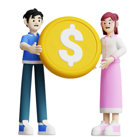 Financial Partnership  3D Icon