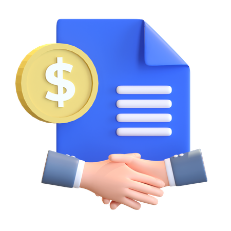 Financial Partnership 3D Icon