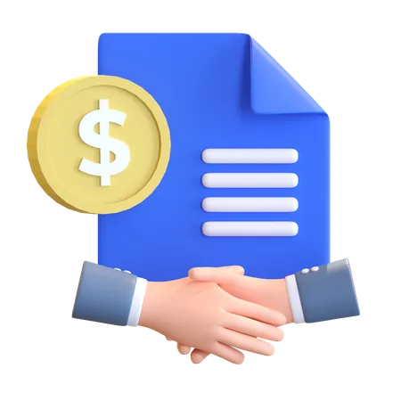 Financial Partnership 3D Icon