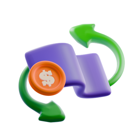 Financial payment  3D Icon